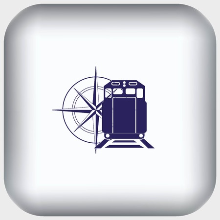 Freight train iconのイラスト素材