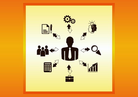 Business strategy icon, business concept icon, vector illustration.のイラスト素材