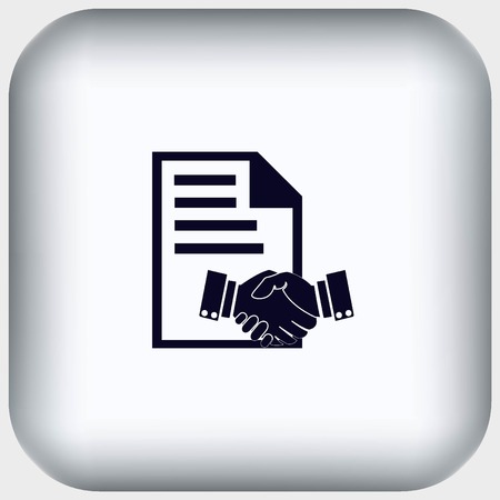 Document determining identity icon.のイラスト素材