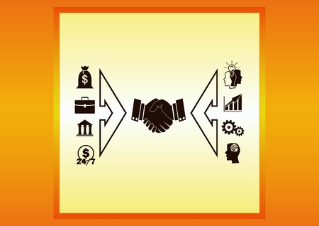 Business strategy icon, business concept icon, vector illustration.のイラスト素材