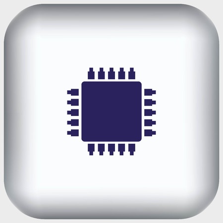 Circuit board, technology icon, vector illustration. Flat design styleのイラスト素材