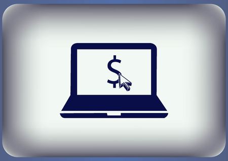 Electronic money iconのイラスト素材