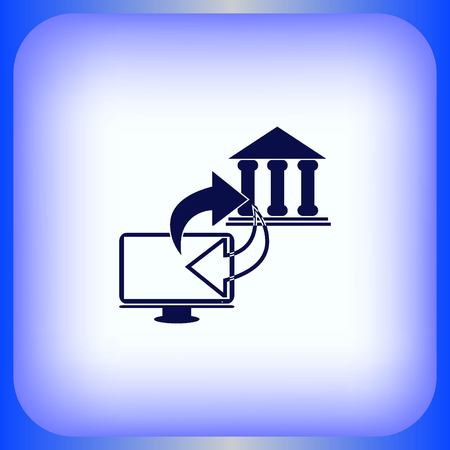 Internet banking icon.のイラスト素材