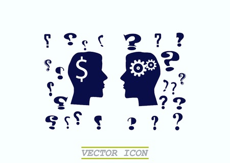 faq icon, question icon.のイラスト素材