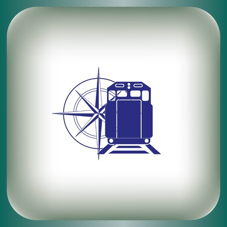 Freight train iconのイラスト素材