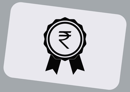 Indian Rupee banking iconのイラスト素材