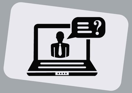 faq icon, question icon.のイラスト素材