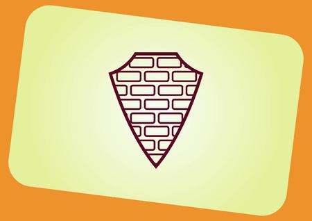 Shield protection iconのイラスト素材