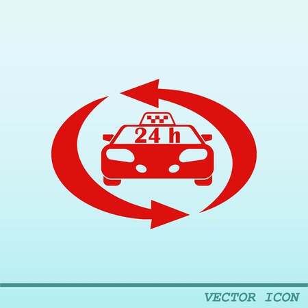 Taxi iconのイラスト素材