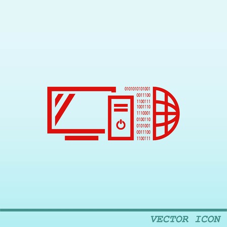 Computer, laptop iconのイラスト素材