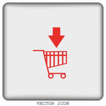 Shopping trolley, cart iconのイラスト素材