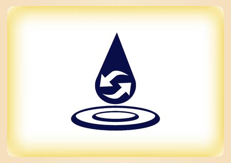 Droplet iconのイラスト素材