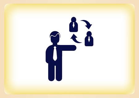 Business strategy icon, business concept icon, vector illustration.のイラスト素材