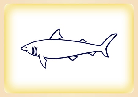 Shark icon. Vector illustrationのイラスト素材
