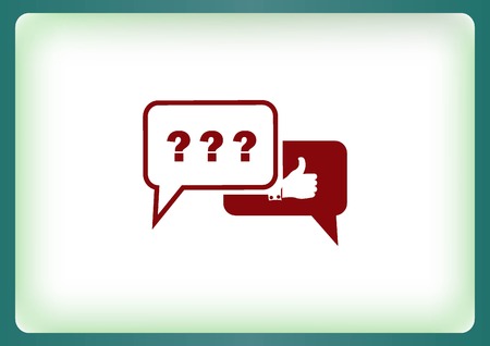 faq icon, question icon.のイラスト素材