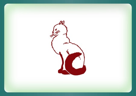 Cat icon, Vector illustration.のイラスト素材