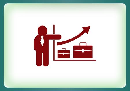 Business strategy icon, business concept icon, vector illustration.のイラスト素材