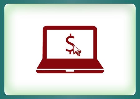 Electronic money iconのイラスト素材