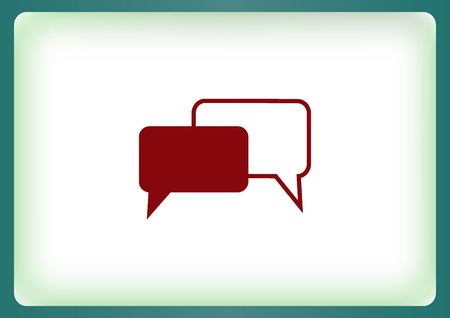 Speech bubbles icon vector iconのイラスト素材