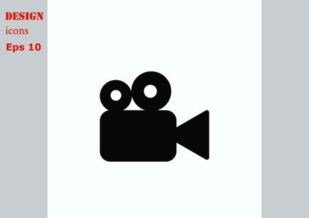 Video icon, vector illustrationのイラスト素材