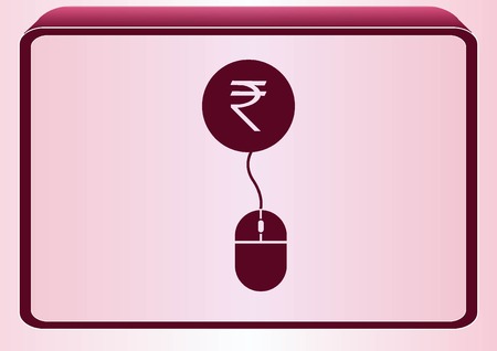 Indian Rupee banking iconのイラスト素材