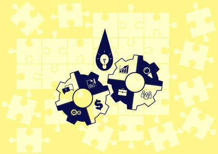 Business strategy icon, business concept icon, vector illustration.のイラスト素材