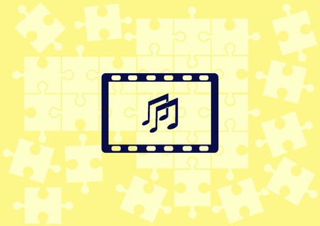Video icon, vector illustrationのイラスト素材