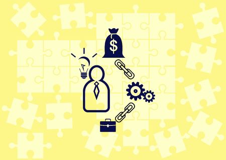 Business strategy icon, business concept icon, vector illustration.のイラスト素材