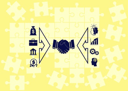 Business strategy icon, business concept icon, vector illustration.のイラスト素材