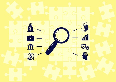 Business strategy icon, business concept icon, vector illustration.のイラスト素材