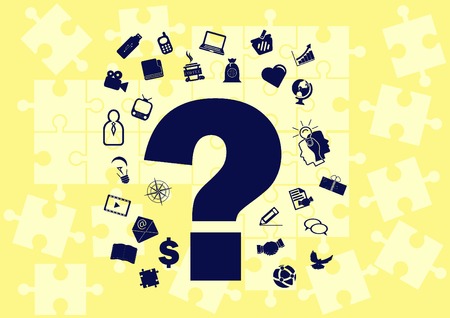 faq icon, question icon.のイラスト素材