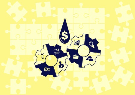 Business strategy icon, business concept icon, vector illustration.のイラスト素材