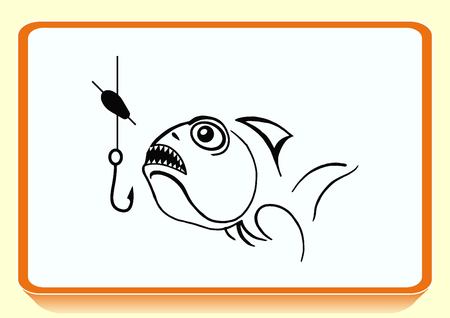 Fishing icon. Vector illustration.のイラスト素材