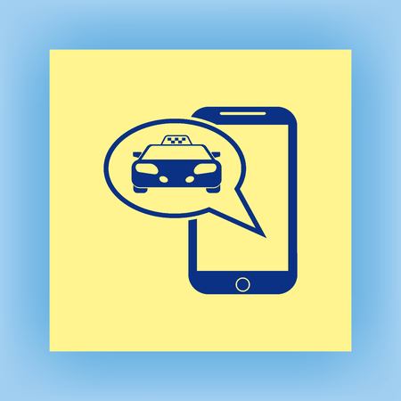 Taxi iconのイラスト素材