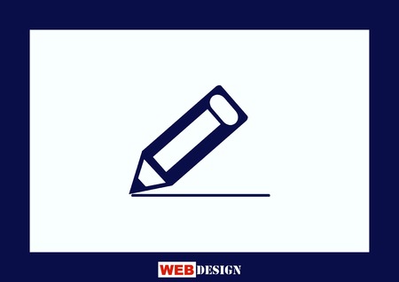 Pencil writing icon.のイラスト素材