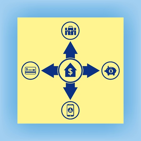 Internet banking icon.のイラスト素材