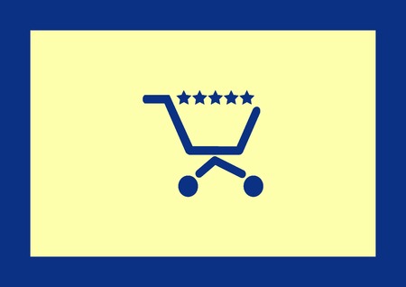 Shopping trolley, cart icon, Online sale iconのイラスト素材