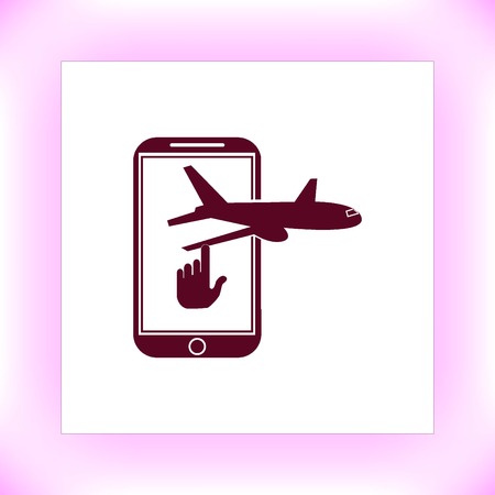 Aircraft iconのイラスト素材