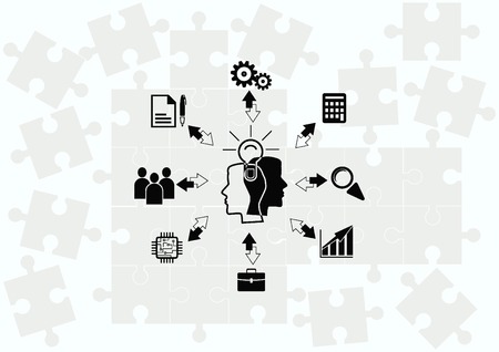 Business strategy icon, business concept icon, vector illustration.のイラスト素材