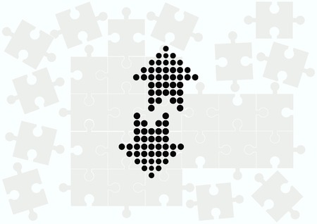 Arrow indicates the direction iconのイラスト素材