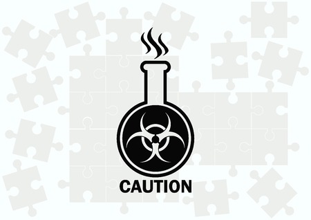 Laboratory equipment, chemistry, science iconのイラスト素材