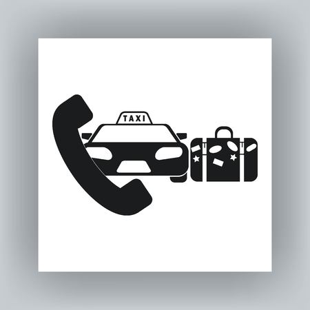 Taxi iconのイラスト素材