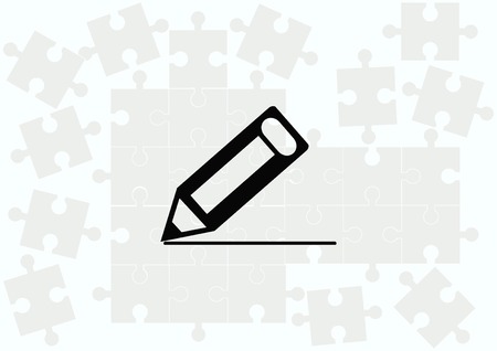 Pencil writing icon.のイラスト素材