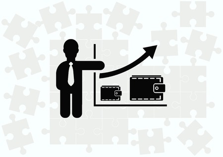 Business strategy icon, business concept icon, vector illustration.のイラスト素材