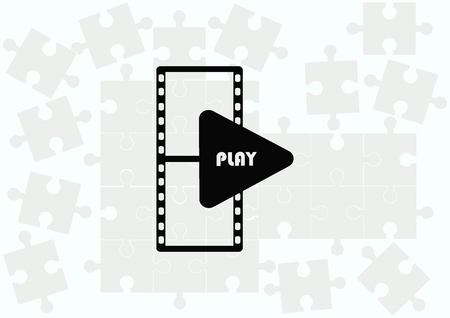 Video icon, vector illustrationのイラスト素材