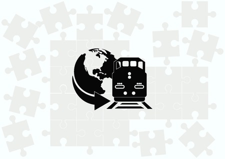 Freight train iconのイラスト素材
