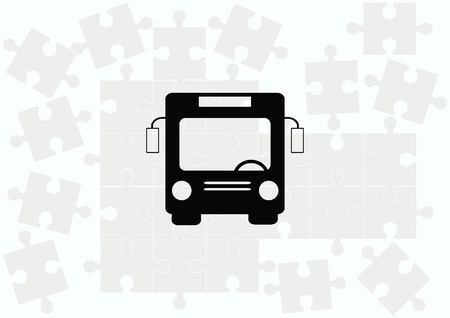 Bus iconのイラスト素材