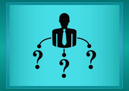 faq icon, question icon.のイラスト素材