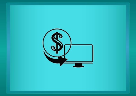 Electronic money iconのイラスト素材