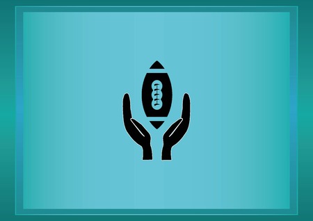 Equipment  American Football And Rugby iconのイラスト素材